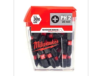 ביט 25 מ"מ PH 2 - SHOCKWAVE מארז 25 יח'