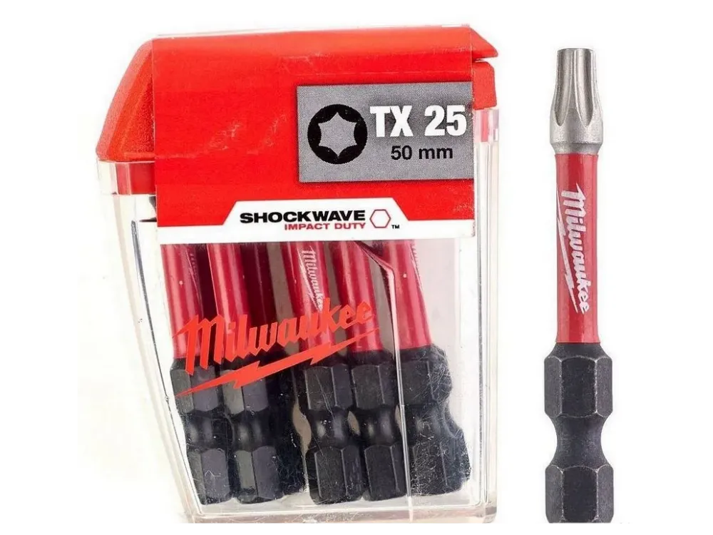 ביט 50 מ"מ TX 25 - SHOCKWAVE מארז 10 יח'