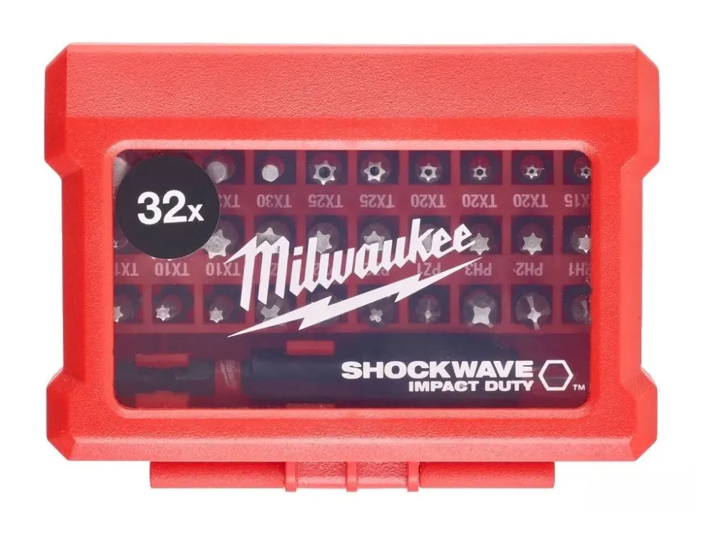 סט ביטים 32 חלקים עם מוביל מגנטי נתפס SHOCK-ZONE