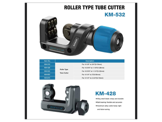 חותך צינורות KM-428 3/16-1.1/8