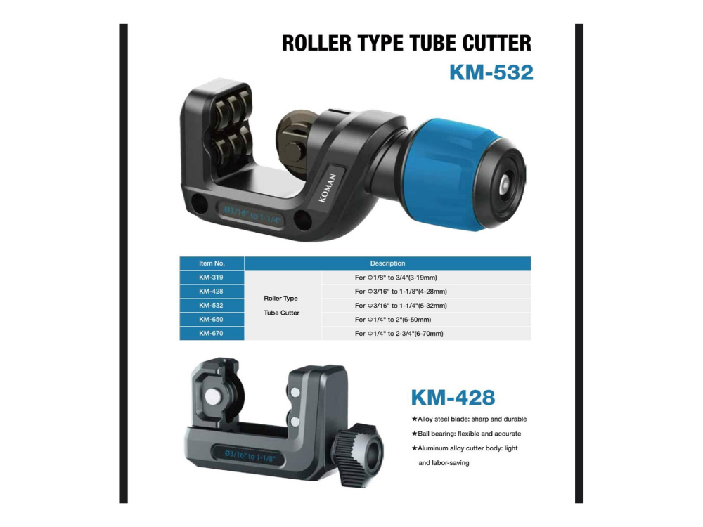 חותך צינורות KM-650 1/4-"2
