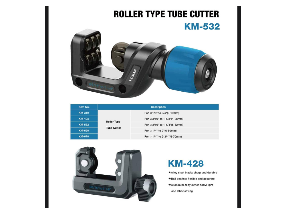 חותך צינורות KM-670 1/4-2.3/4