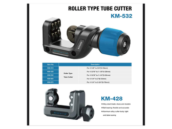 חותך צינורות KM-670 1/4-2.3/4