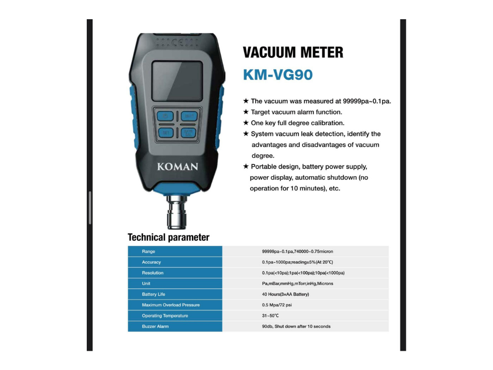 מד ואקום KM-VG90