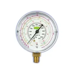 מד לחץ גליצרין נמוך REFCO MR-202-DS-CLIM 22/407/410 1/8NPT