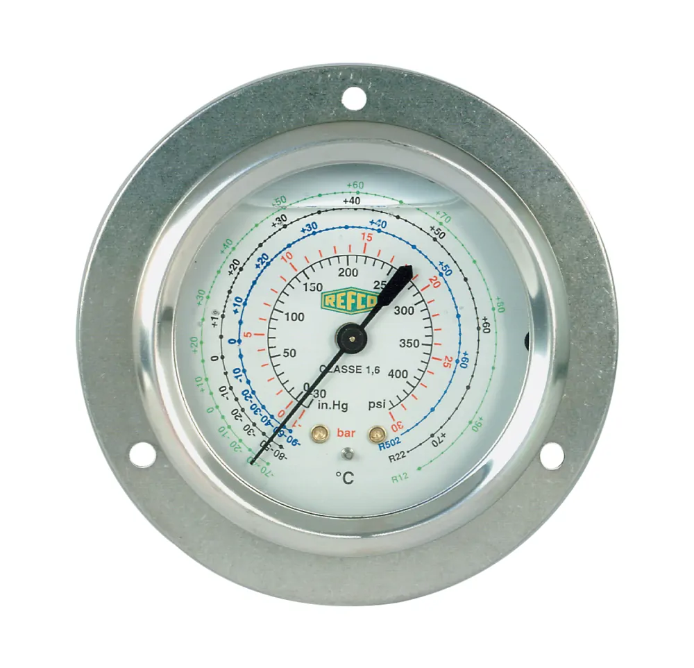 מד לחץ MR-305-DS-R22+ REFCO + גבוה חיבור אחורי