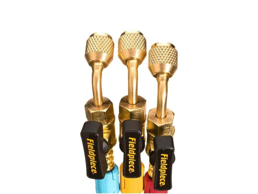 סט צינורות שרות מקצועי כולל ברז 1.50 מטר לגז FIELDPIECE R410 R32