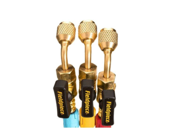 סט צינורות שרות מקצועי כולל ברז 1.50 מטר לגז FIELDPIECE R410 R32